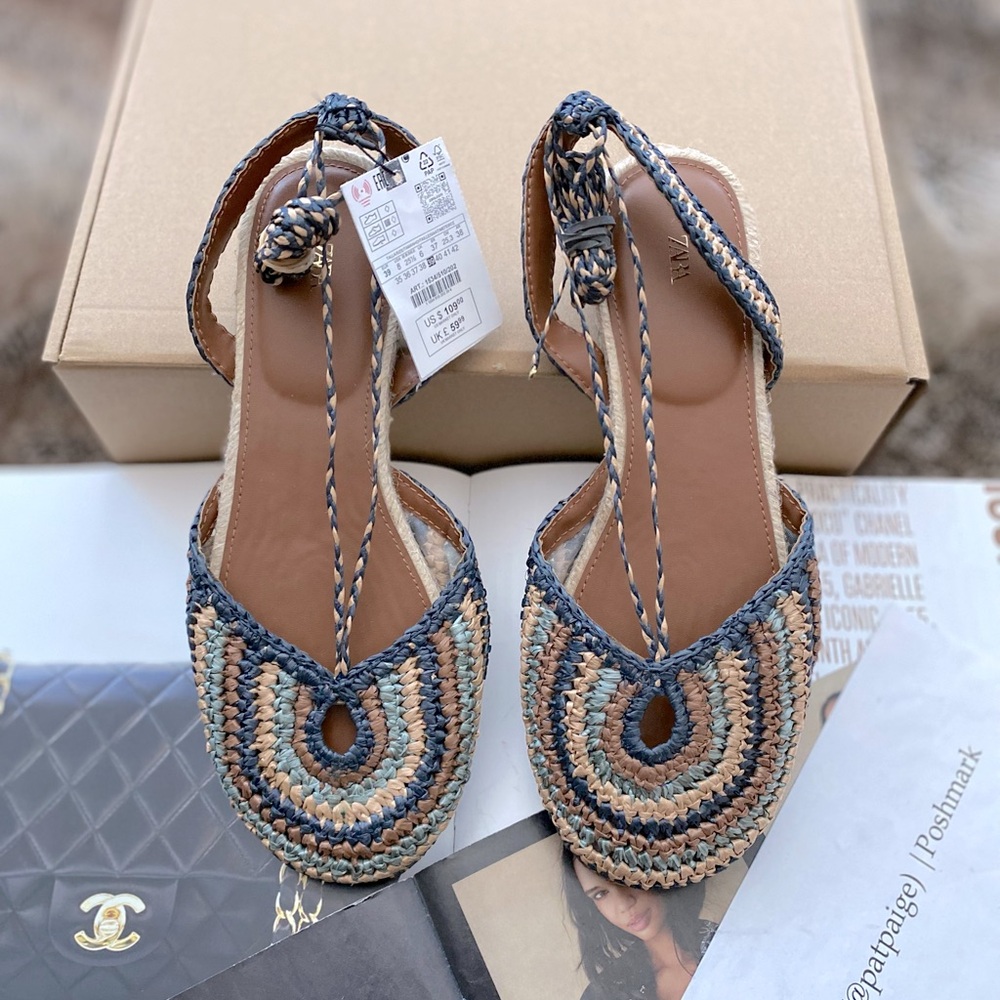 Zara Woven Flats